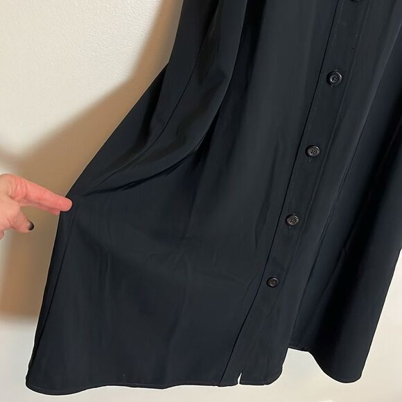 NWT Everlane Go Weave button down tank midi dress size 12 missing sash - Picture 5 of 12